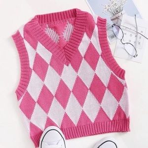 Pink Sweater Vest